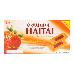 HAITAI Strawberry French Pies - Packaging May Vary, 15 Pieces, 6.77oz