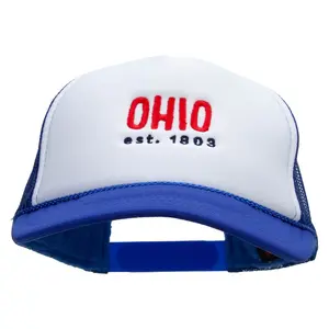 Ohio Year Established Embroidered Foam Panel Mesh Snapback