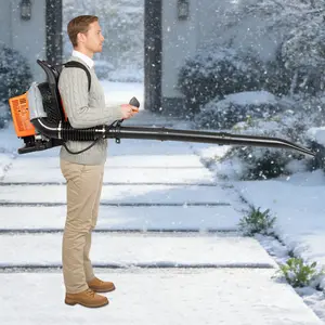 63cc Backpack Leaf Blower Gas Powered 79 Gal Air Volume 6800 RPM 0.47 Gal Tank Yard Debris Snow Removal Cleaner