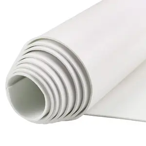 Neoprene Adhesive  Sheets, 12'' W x 59'' L x 1/16'' Thick Sponge Self Adhesive Rubber Padding Sheet Closed Cell  Sheet Roll for DIY, Multi-Function Soundproof Rubber Mat, White