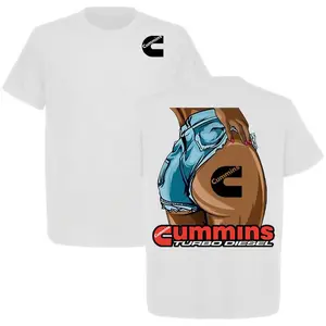 Sexy Lady Cummins Turbo Diesel Lifestyle 2 Sided T-shirt, Cummins Shirt, Perfect For Truck & Car Enthusiast, Full Size, Full Color