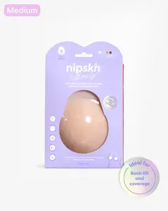 Nipskin Lift Me Up Reusable Silicone Nipple Covers Ultra Thin Adhesive for Winter Basic Minimalist Womenswear Bras