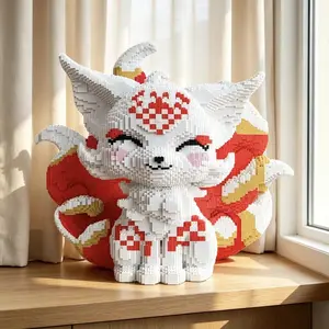 Animal Series Puzzle Home Decor, Halloween Christmas Gift, Birthday Present, Building Blocks, No Battery Required, Model Xinghao 8977, Creative Building Blocks