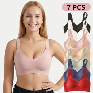 HiCloth lightweight bra: soft support, V-neck shaping, anti-slip pressure relief, breathable skin-friendly design with a beautiful back; V-neck style for teenage girls (runs small).