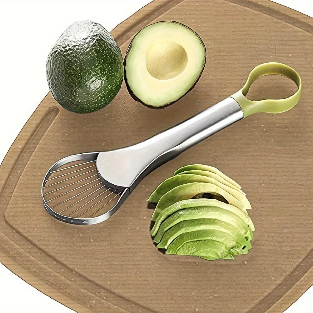 1pc Avocado Slicer, Avocado Pit Remover, Avocado Cutter, Avocado Peeler, Stainless Steel Avocado Slicer And Pitter Tool