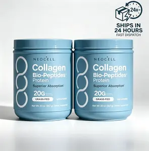 2x NeoCell Collagen Bio-Peptides Powder 20oz - Grassfed Protein Supplement - Advanced with 18 Essential Amino Acids