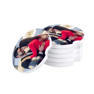 Mother’s Day Gift (2 Pack) car coasters with Custom Photo Design - Gift for mom, Grandma gift, gift for wife, Tableware