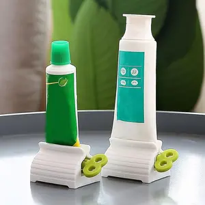 6-Pack Toothpaste Squeezers with Rollers Clamps & Coil Winders for Efficient Dispensing and Tidy Storage Toothbrush Holders Toothbrush Protector Cream