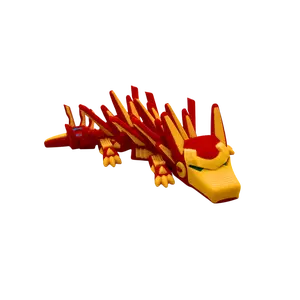 Mini Arc Reactor Robot Dragon- 3D Printed Articulated Dragon, Fidget Toy