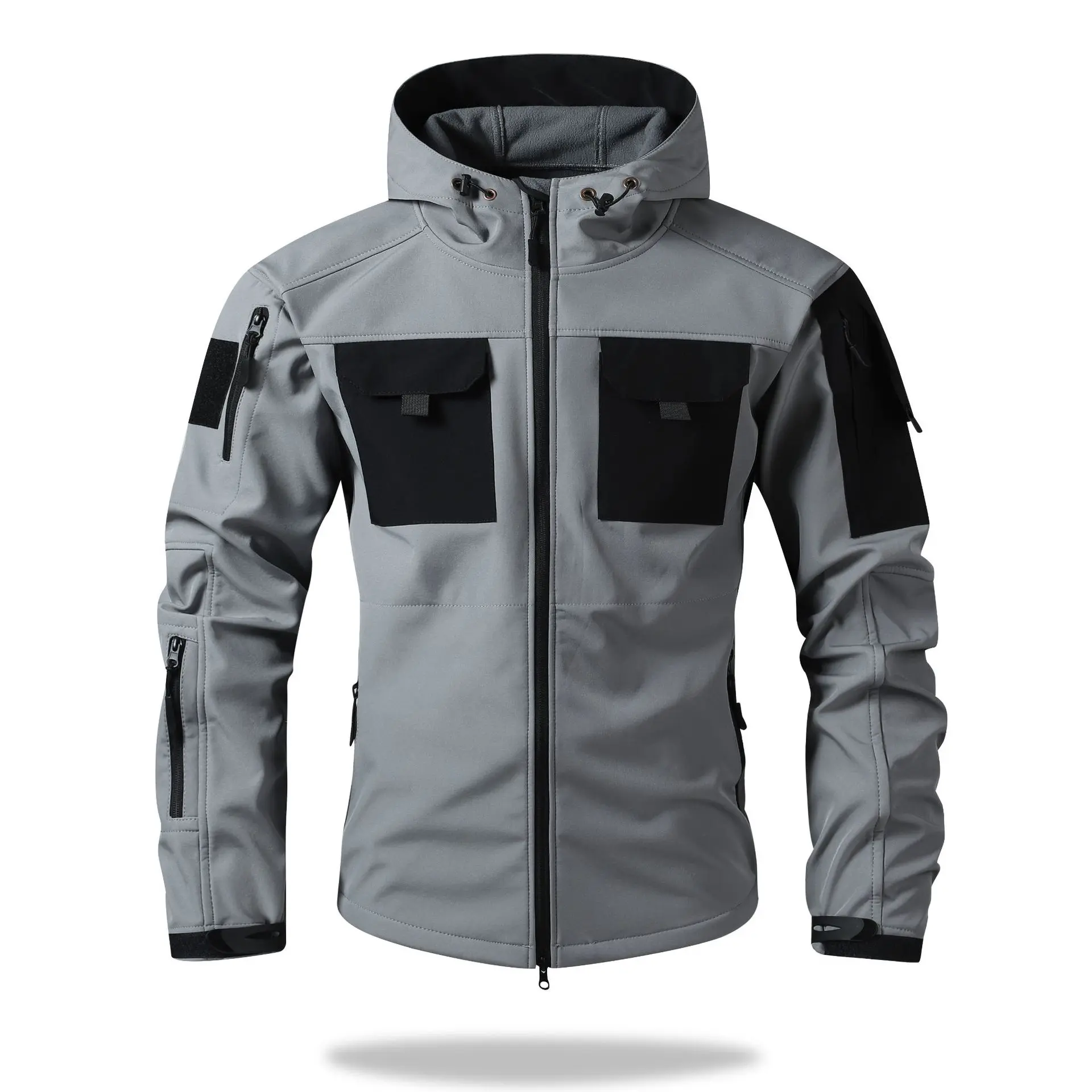 Plucked   Splicing Pocket   Grey [Hooded