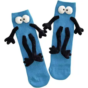 Funny Socks with Magnetic Hands - Playful Cotton Tube Socks Unisex Womenswear(Sheets)