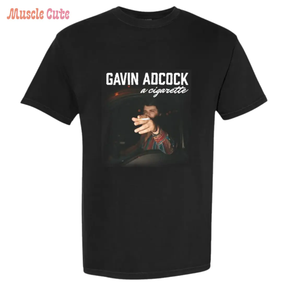 a cigarette gavin A Cigarette Black Photo T-shirt/Sweatshirt/Hoodie - Unisex Tee - Gavin  Adcock Fan - Polyester - Cotton