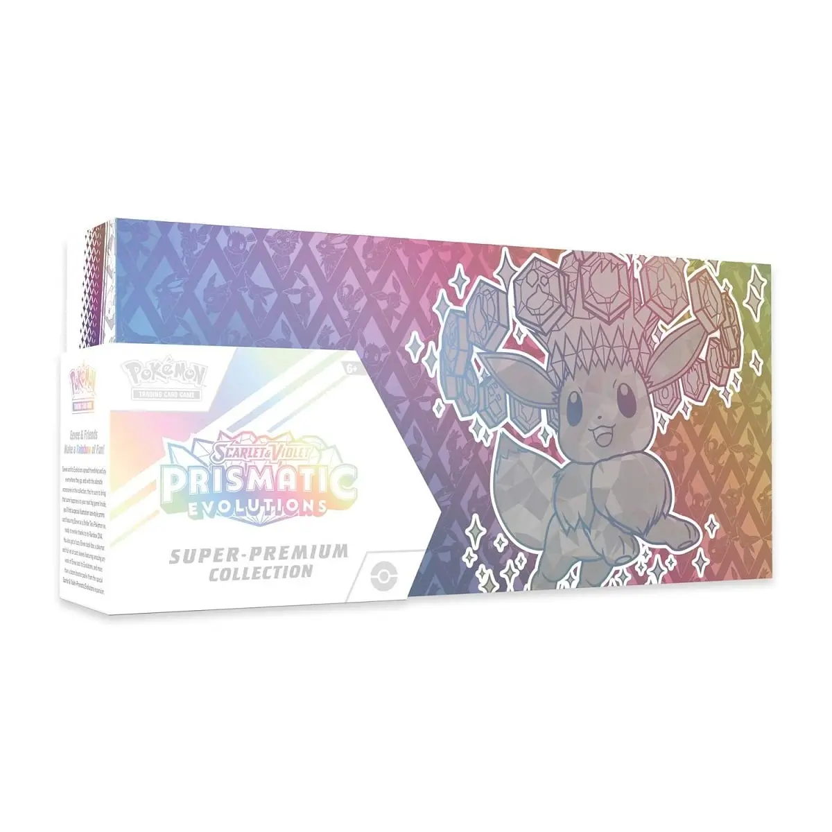 [SEALED] Pokemon English Prismatic Evolutions Super-Premium Collection Box Set, 1x SPC Factory Sealed SPC Box with Rainbow Art, Promo Trading Cards