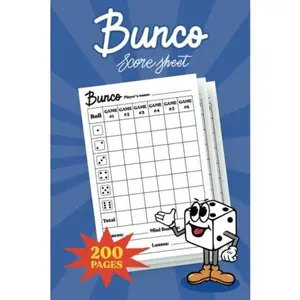 Bunco Score Sheets: 6x9 Paperback 6 Games 200 Score Pads Keeping Book Large Print Party Kit