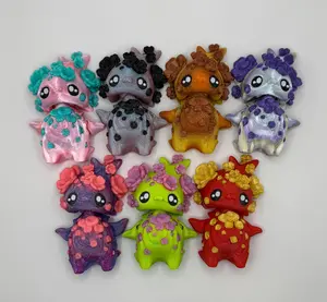 Cherry Blossom Pixie – 3D Printed Fantasy Creature | Articulated Figurine by Layers in Green