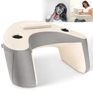 Reading Pillow with Armrests and Side Pockets, Comfortable Backrest Cushion for Teens and Adults, Ideal for Reading, Gaming, Watching TV or Working on Bed, Sofa or Floor, Supportive Design and Perfect Gift for Students, Gamers and Book Lovers