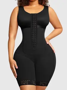 Women' Fit Shapewear Bodysuit, Colombian Shapewear, High Compression Shaper, Slimmer Shapewear, Body Sculpting Compression, Butt Lifting And Tummy Control, Anti-slip Strip Design, Adjustable Hooks, For Everyday Casual Or Going Out, Underwear