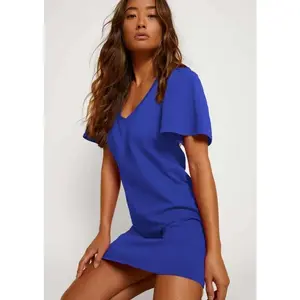 Mallory Flutter Sleeve Dress- Cobalt Blue **Final Sale**
