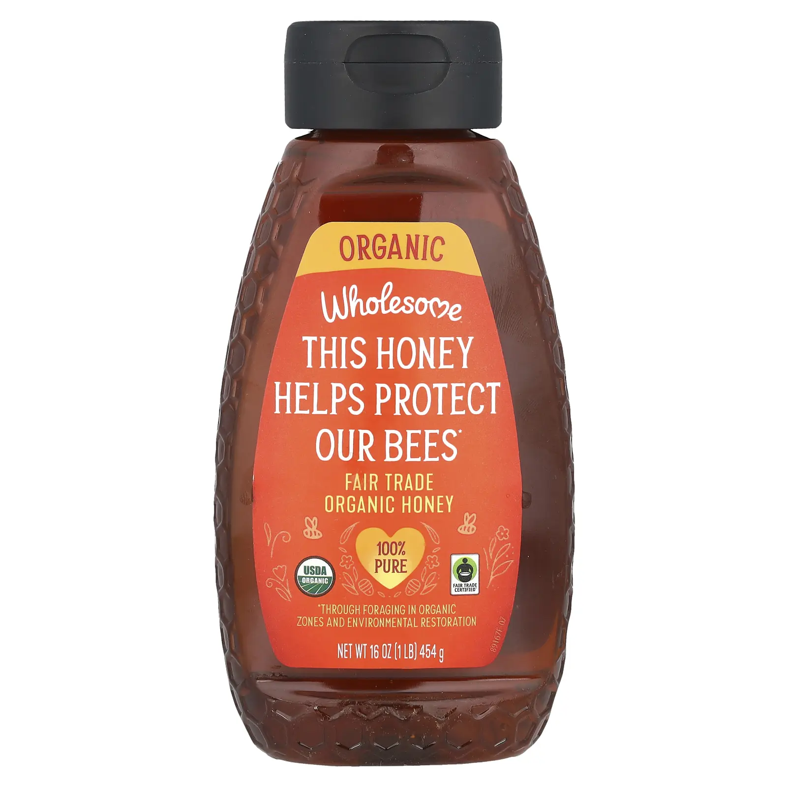 Wholesome Sweeteners Fair Trade Organic Honey, 16 oz (454 g)