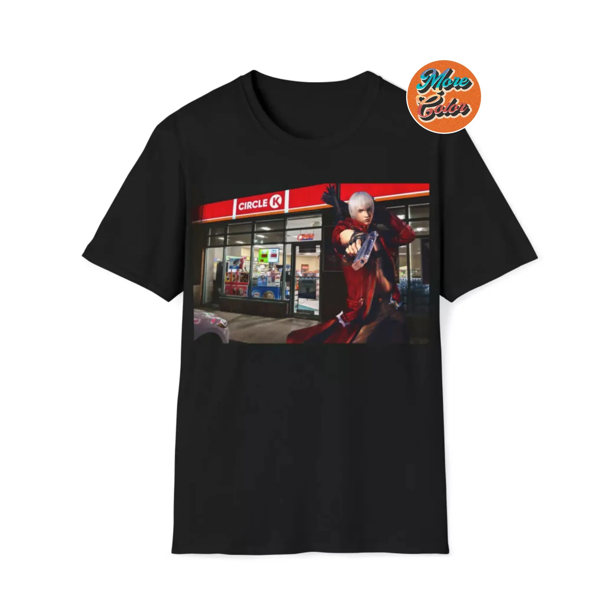 Dante Devil May Cry 3 Cricle K Funny Meme Shirt,  Gamer Unisex Softstyle T-Shirt, Crewneck, S-3XL, Menswear top, womenswear top, unisex Trendy shirt,