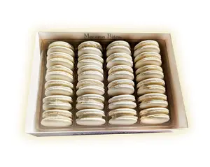 French Macarons - Macaron Bites Vanilla Macarons, 24 Count Snack Crunchy Cakes
