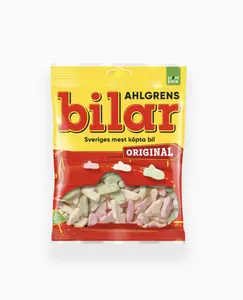 Ahlgrens Bilar Original 125g- Swedish  Candy - Chewy Gummy Sweets - Eco-Friendly Plant-Based Packaging - 1 Bags