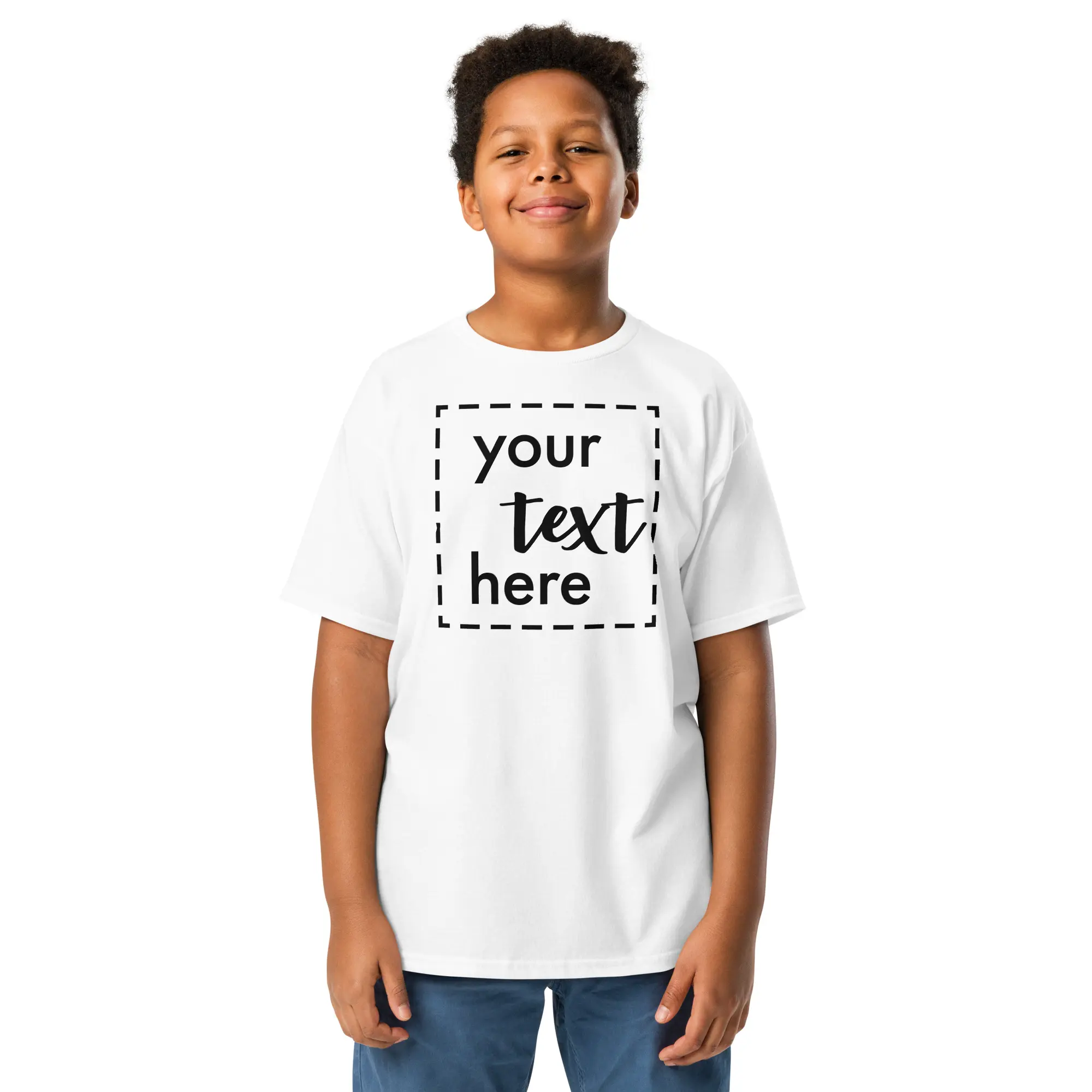 Youth Heavy Cotton T-Shirt | Personalized Photo, Logo & Text