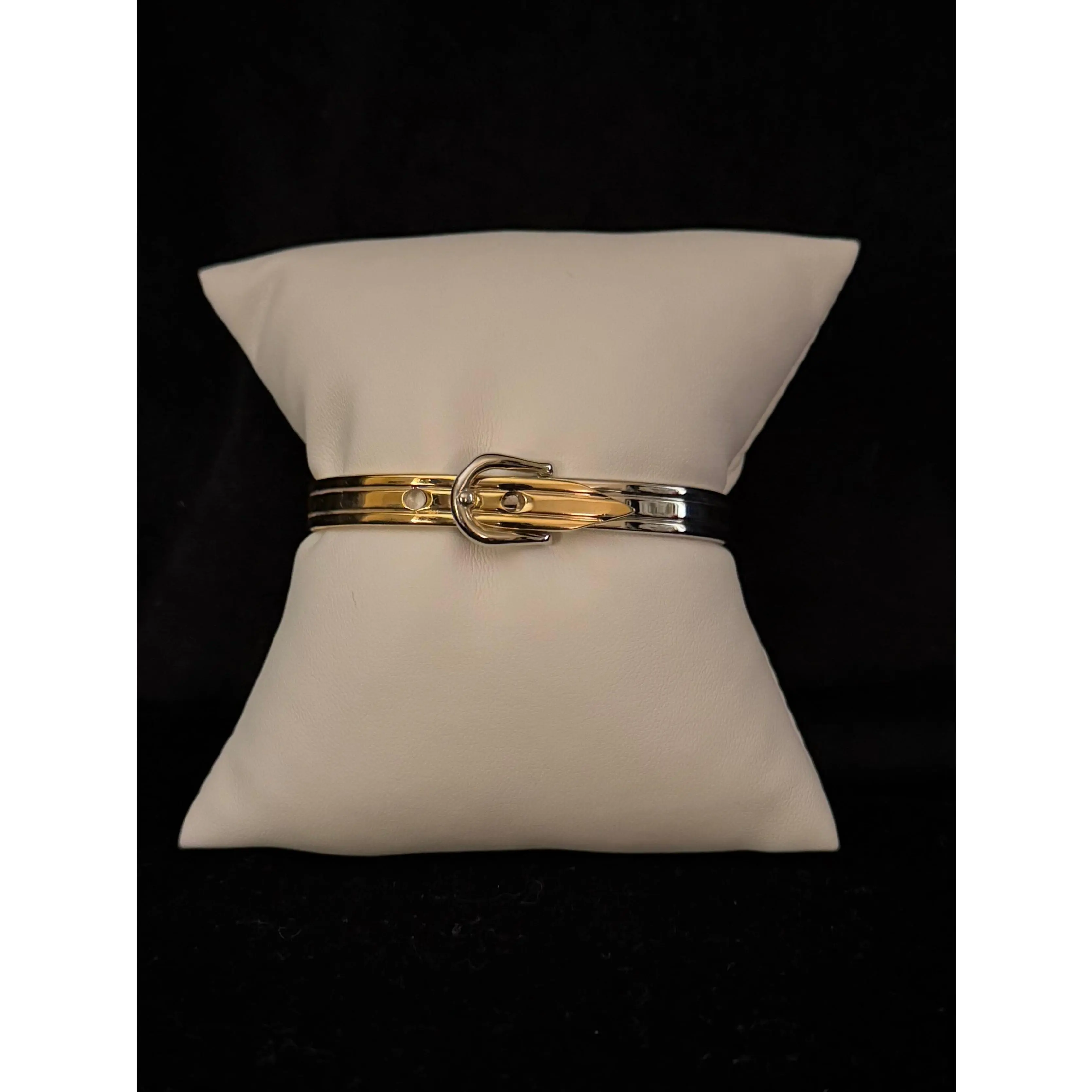 Bicolor Slender Belted Bracelet