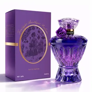 Twilight Amethyst Perfume | Perfect Valentine’s Gift! Bright Bergamot Top, Tuberose Heart, Cedar-Musk Base | 75ML Luxury Purple Bottle | Elegant Long-Lasting Scent for Her (Valentine/Birthday Pick) Eau De Parfume Edp Fragrance