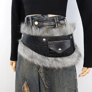 Dark beast tail belt designed for cool girls and role-playing enthusiasts | Plush leather belt | Easily create a visual hit outfit | Limited time gift!