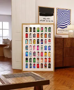 Film Canisters Poster Retro Film Photography Kodachrome Film Aesthetic Art For Apartment Gift For Photographers