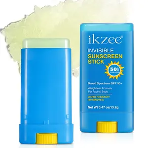 Ikzee Sport Sunscreen Stick, SPF 50 Sunscreen, for Sensitive Skin, Water-Resistant for 80 minutes, Travel Size, Travel Size Sunscreen for Face and Body (13g)