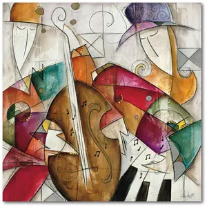 212 MAIN 30x30 in. Jam Session II Gallery-Wrapped Canvas Wall Art, Room Decor Photo Print for Box Display, Artistic