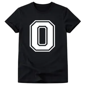 Letter O Varsity Alphabet Monogram Tee for Everyday Style
