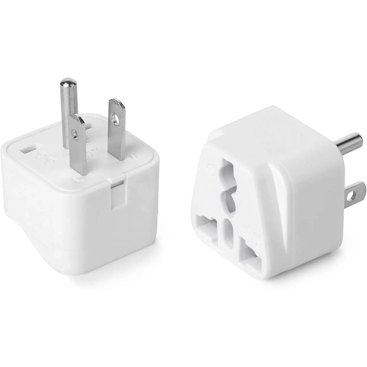 - Universal Travel Plug Adapter, 2 Pack, Converts EU/UK/AU/Asia Plugs to  Outlet,  to  Plug Adapter, UK to  Outlet, Compact Design for , Office