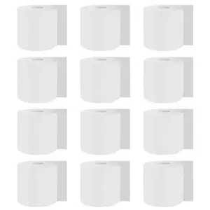12 Rolls Toilet Paper 231 Sheets Per Roll 1-Ply Toilet Tissue for Home and Bathroom Use