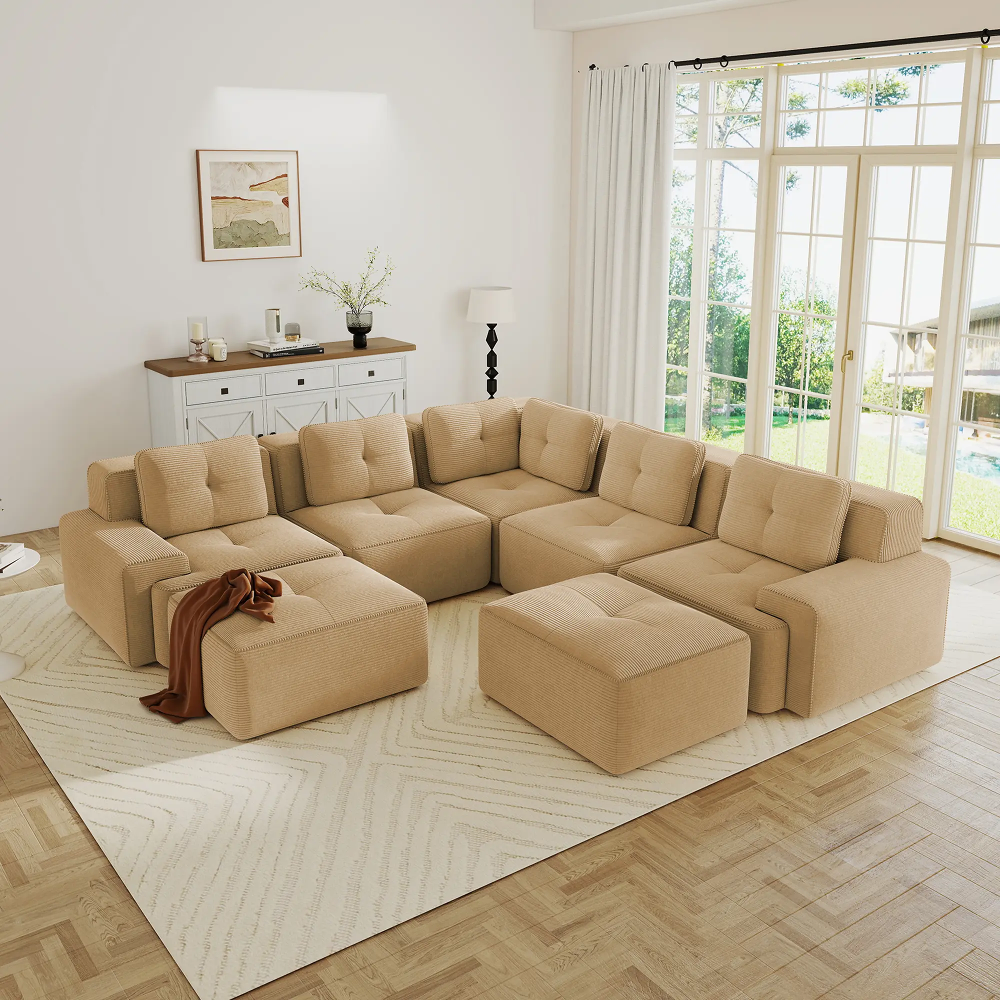 Camel + Corduroy + 4 Seat12