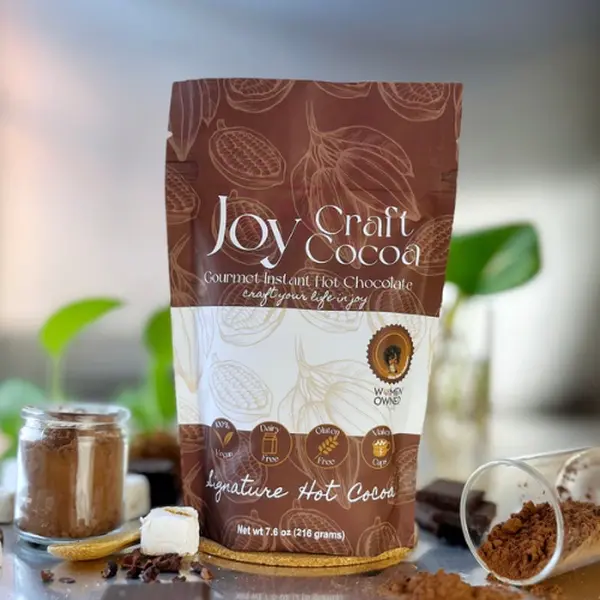 Signature Hot Chocolate 7.6 oz Joy Craft Cocoa Dairy Free Hot Cocoa Makes 5 Cups Use your Milk of Choice Natural