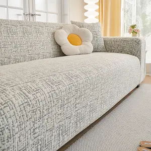 Water Drop Pattern Sofa Cover, Modern Simple Style, Durable Furniture Protector, Easy to Clean, Elastic Fabric, Home Decoration
