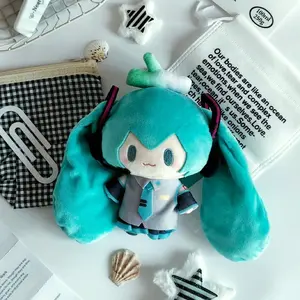 Hatsune Miku Plush Doll Toys Kagamine Len Rin Backpack Keychain Cute Stuffed Dolls Collection Model Ornament Toy Girls Gift