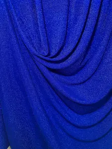 Royal Blue Spandex Lurex Knit
