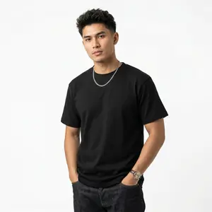 Black Premium Short Sleeve T-shirt by HL | Heavyweight 240gsm