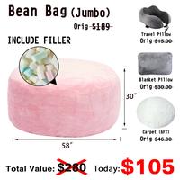 Jumbo Pink(Include Filler Upillow Blanket Carpet)