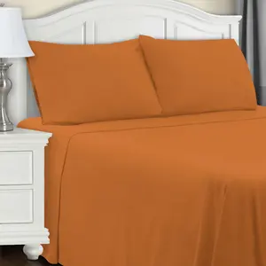 Superior Cotton Solid Deep Pocket 3 Piece SheetSet, King