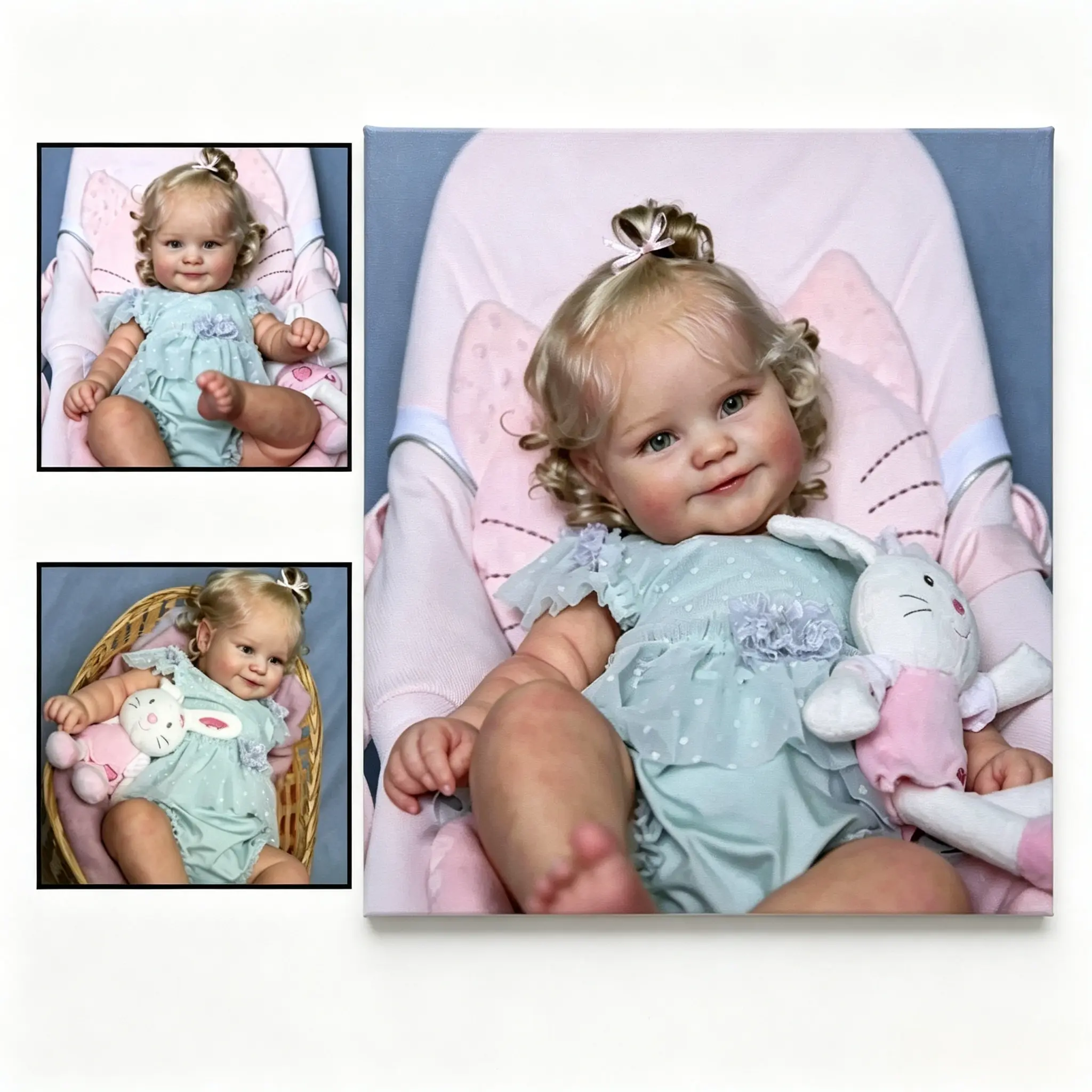 19 cm Rebirth Doll Newborn Toy - A Lifelike Newborn Toy with Feeding Kit, the Preferred Holiday Gift for Children