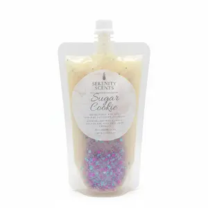 Serenity Scents Squeezable Wax Melts. 8oz Net Weight in Pouch. Made with Soy Wax and Coconut Oil. Scented melt squeeze