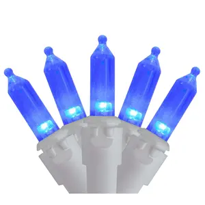 Northlight 100 Blue LED Mini Christmas Lights -  33' White Wir