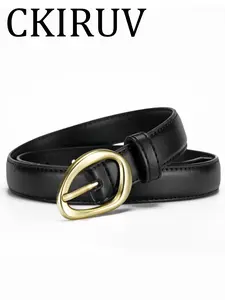 Women's Fashion Belt Buckle PU Leather Waistband, Simple Design Easy to Match Daily Wear Belt for Ladies, Trendy Versatile Buckle, 1pc