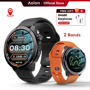 【BUILT-IN GNSS】Aolon Navi R3 Ultra Spring men’s outdoor smartwatch with 1.43" AMOLED display, stainless steel bezel, Bluetooth calling, 60 sports modes, Motion L4 algorithm, 24/7 health tracking, IP68 waterproof, compatible with Android & iOS. tiktokshops