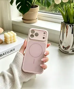 Premium 6 Tone Matte Liquid Silicone Magnetic Phone Case Non-Slip Anti-Fingerprint Free Ship For iPhone 17 Pro, 17 Pro Max, 16, 15, 14, 13